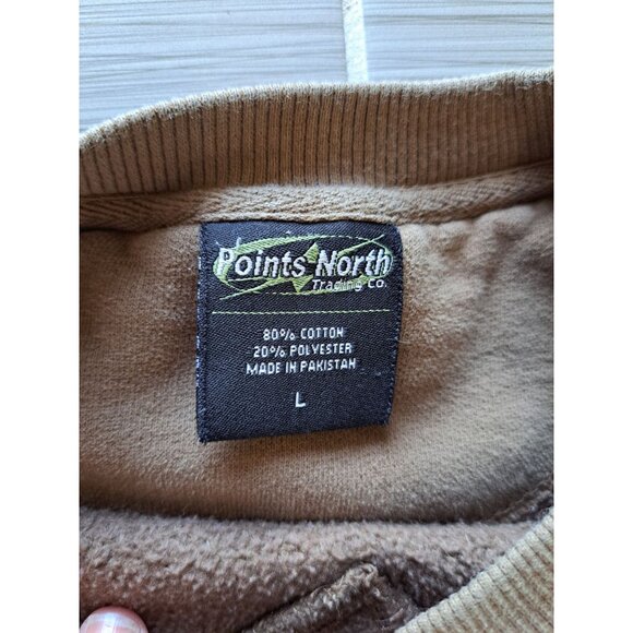 Cabelas Points North Embroidered Sweatshirt Women's L Lab Dog Graphic Crewneck - Picture 4 of 10